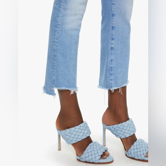 MOTHER Women's Light Blue Ankle Jeans - Picture 4 of 13